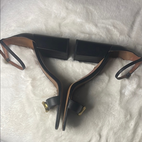 Coach Black and Brown Leather Heels Size 10 - Picture 5 of 11